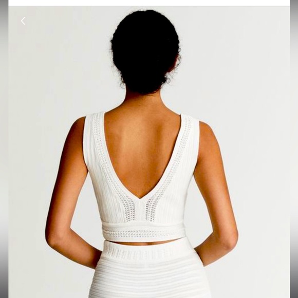 White knit lace crop top by Reiss - Picture 7 of 10